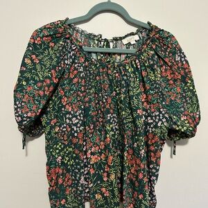 LOFT Multicolor Floral Blouse